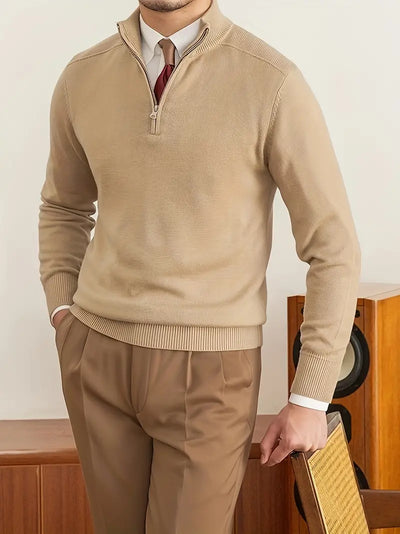 Carmelo Quarter-Zip Pullover – Comfortable Fit for Casual & Semi-Formal Wear