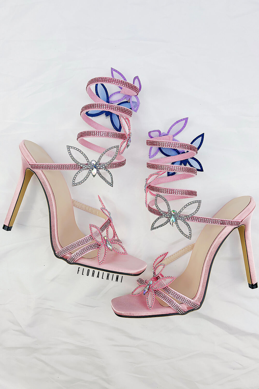 Crystal Butterfly Heels - Magnificently beautiful!