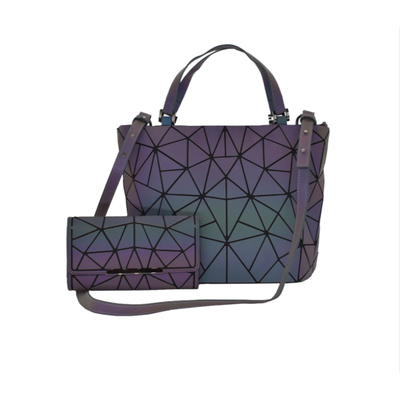 Gina Glow-in-the-Dark Bag | Stylish Geometric Patterns with Reflective Effect