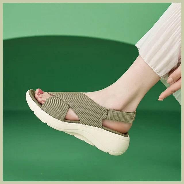 Cloud Comfort Wedge Sandals