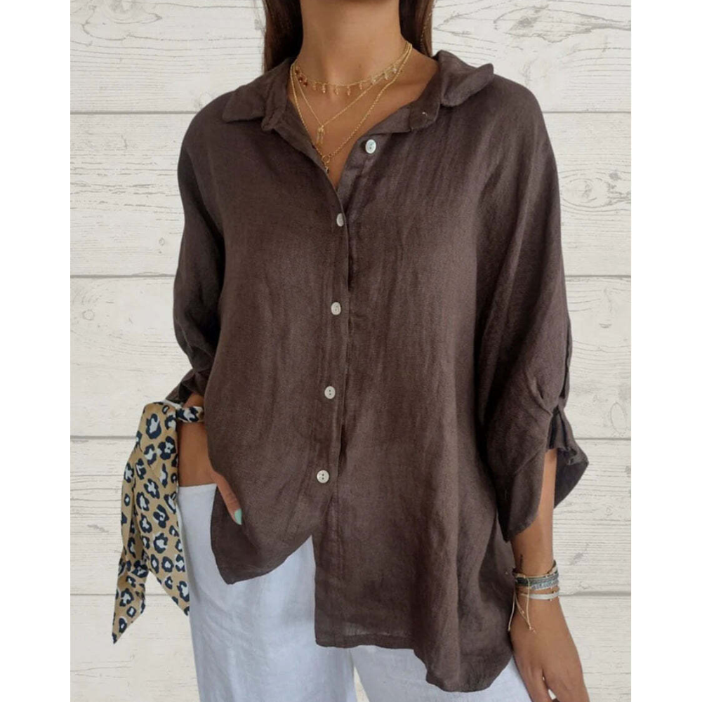 Lux Linen Blouse - Buy 1 Get 1 Free!