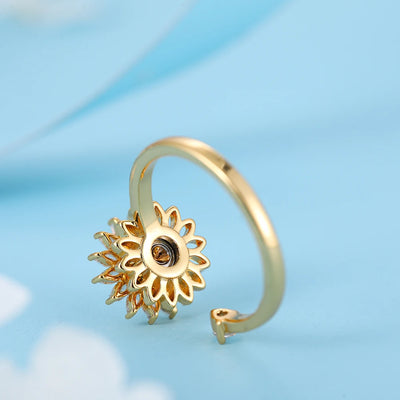 Sunflower Anxiety Spinner Ring -  Buy 1 get 1 Free!