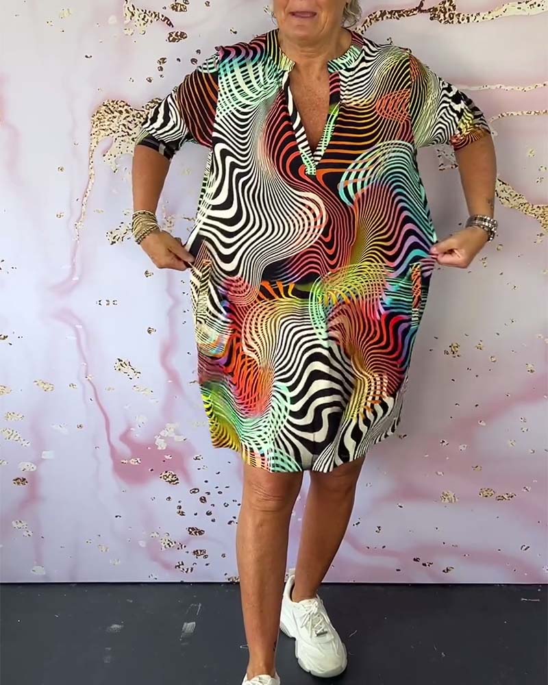 Vibrant Breeze Dress