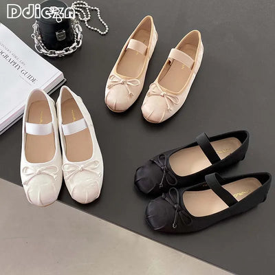 Ladies Butterfly Knot Flats - Trendy and Comfy!