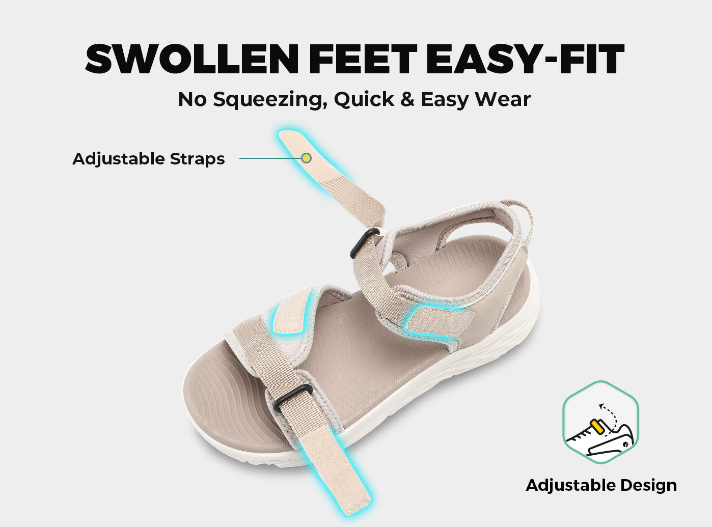 HeelHalo Orthopedic Sandals