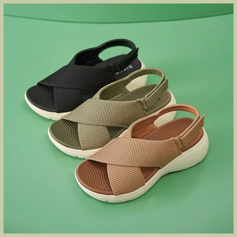 Cloud Comfort Wedge Sandals