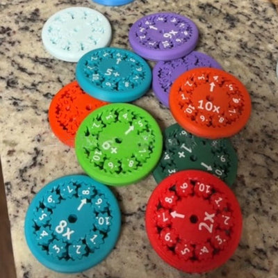 Math Fact Fidget Spinners - A fun way to learn math and stay focused!