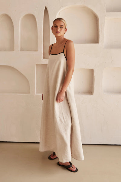 Mia - Linen Maxi Dress