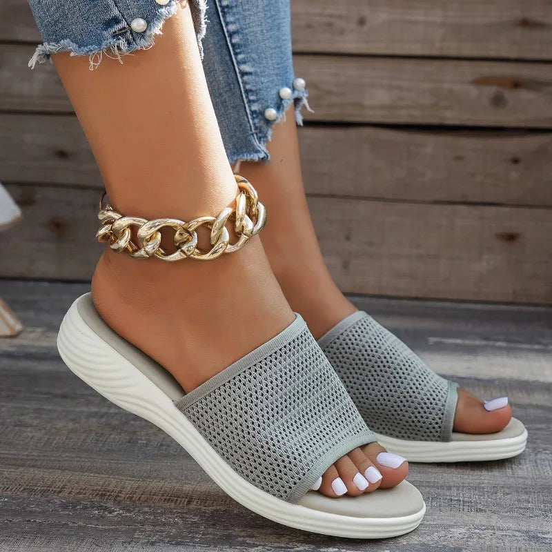 Retro Chic Wedge Sandals