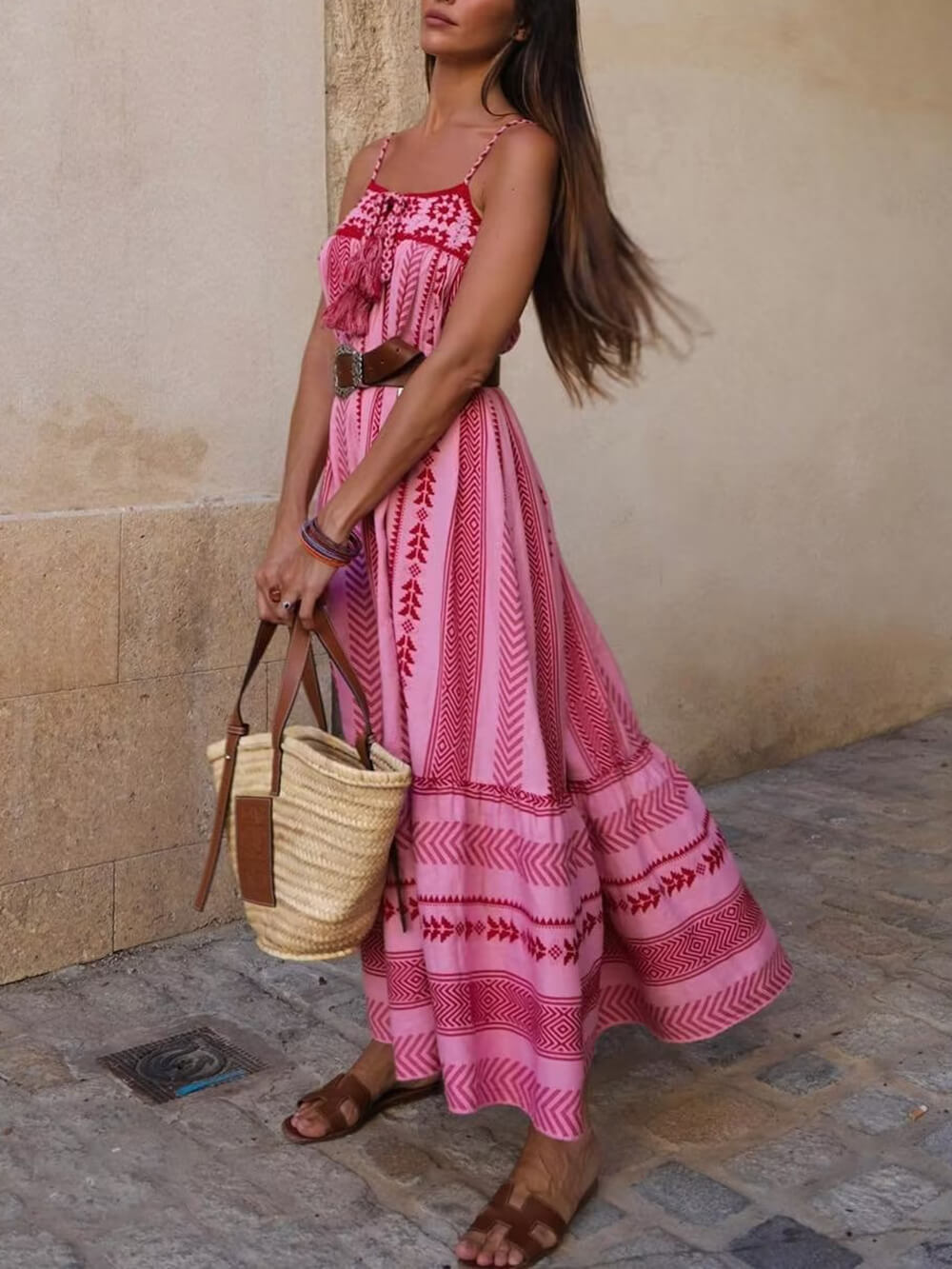 Boho Patchwork Maxi Dress