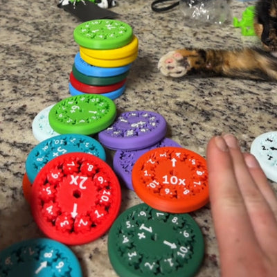 Math Fact Fidget Spinners - A fun way to learn math and stay focused!