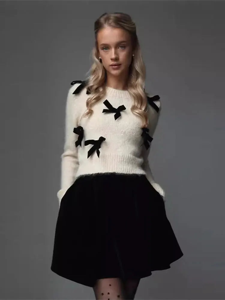 Emily™ Elegant Bow Neck Sweater – Chic & Timeless Style for Every Occasion