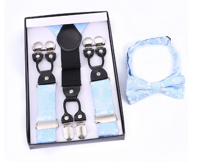 Elegant Suspender and Bow Tie Set | Elevate Your Look with This 3-Piece Set