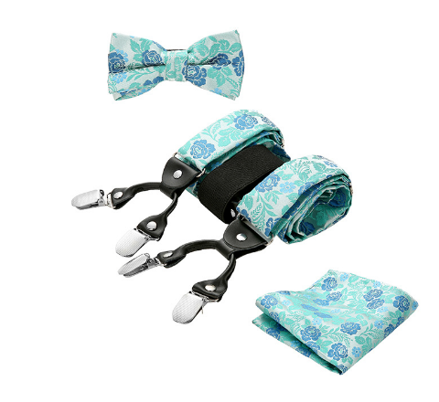 Elegant Suspender and Bow Tie Set | Elevate Your Look with This 3-Piece Set