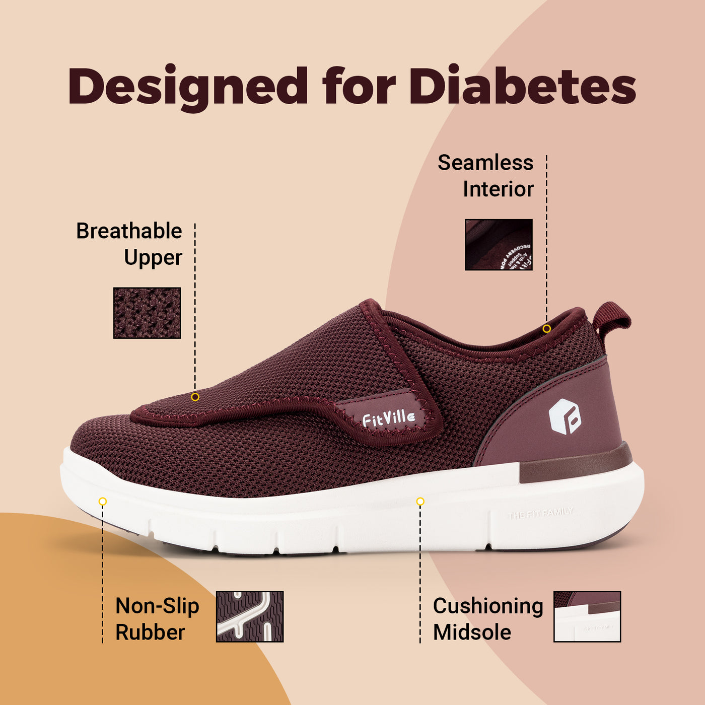 EasyTop Diabetic Women's Shoes