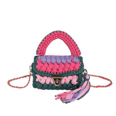 Colorful Rainbow - Crochet Handbag