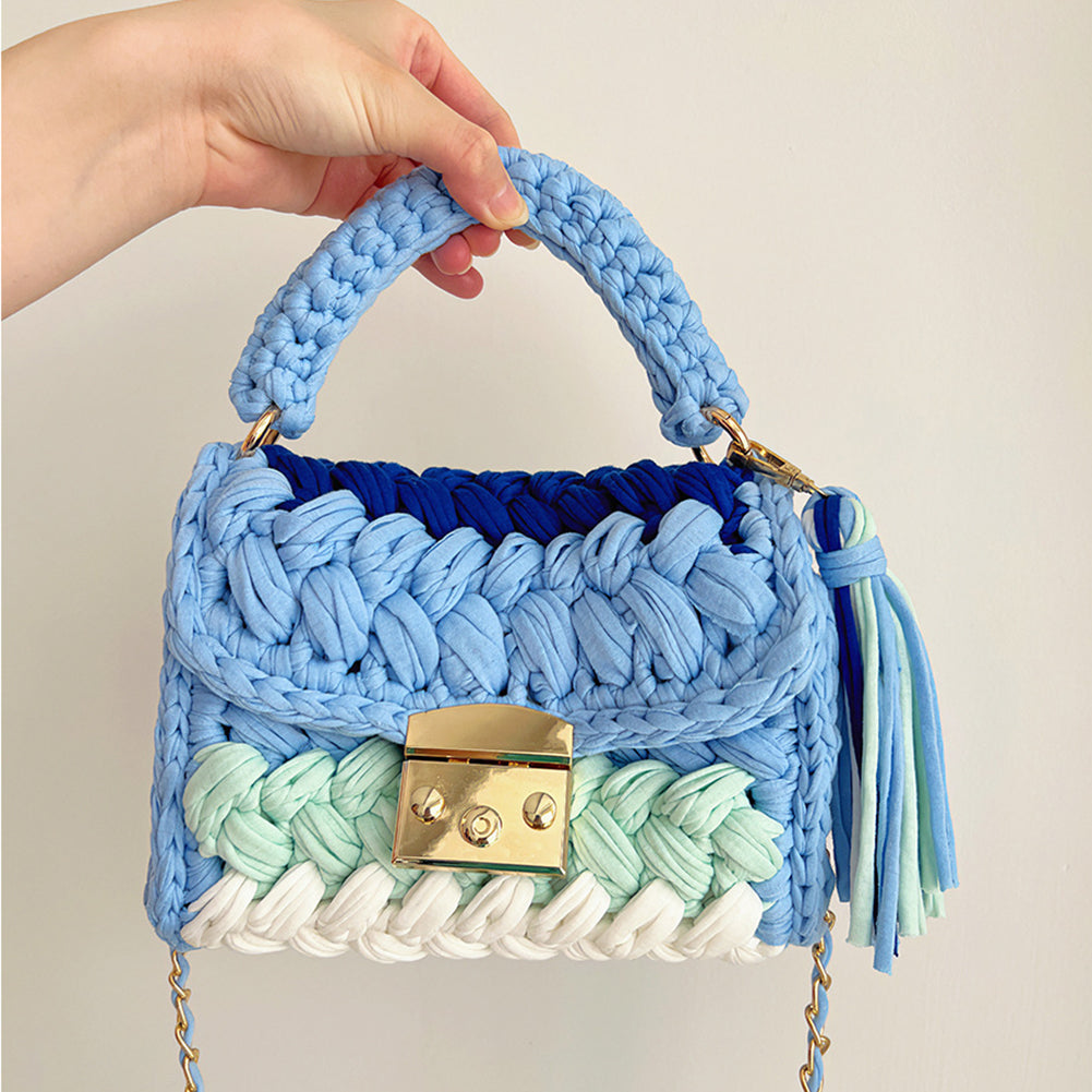 Colorful Rainbow - Crochet Handbag