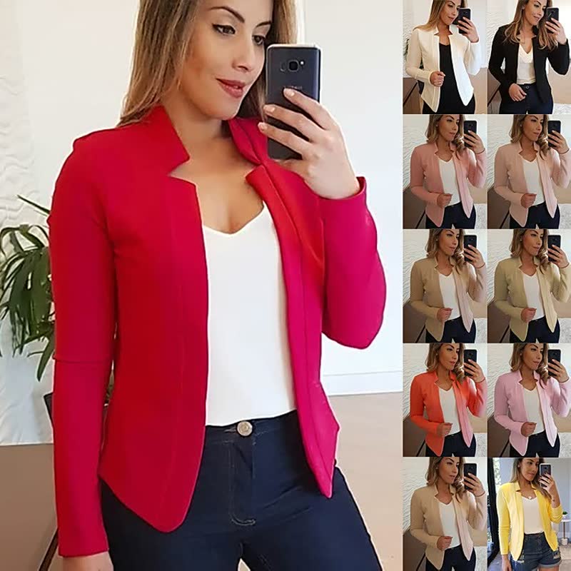 ElegantBlazer™: Chic Long-Sleeve Blazer for Women