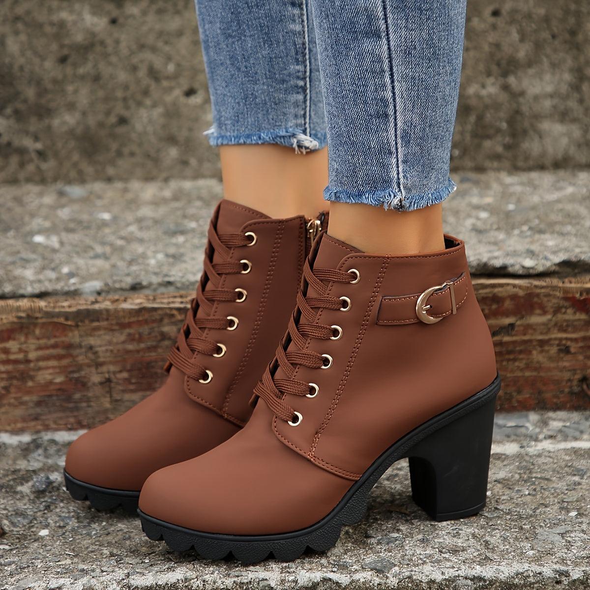 Remy | Vintage Style Lace-Up Boots for Women