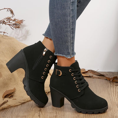 Remy | Vintage Style Lace-Up Boots for Women