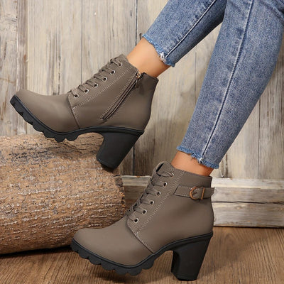 Remy | Vintage Style Lace-Up Boots for Women