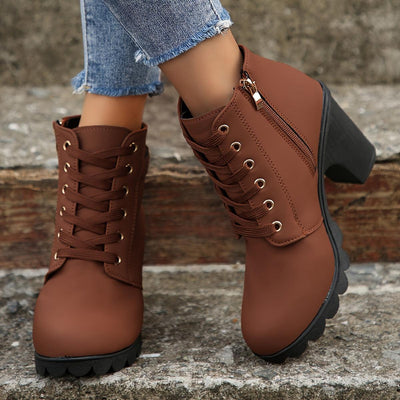 Remy | Vintage Style Lace-Up Boots for Women