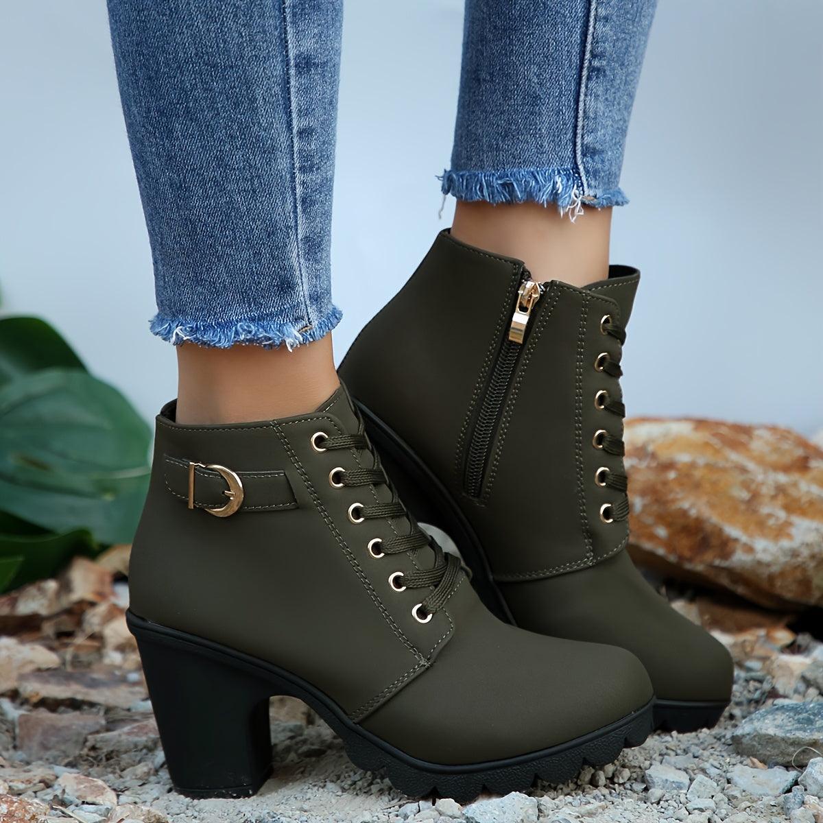 Remy | Vintage Style Lace-Up Boots for Women