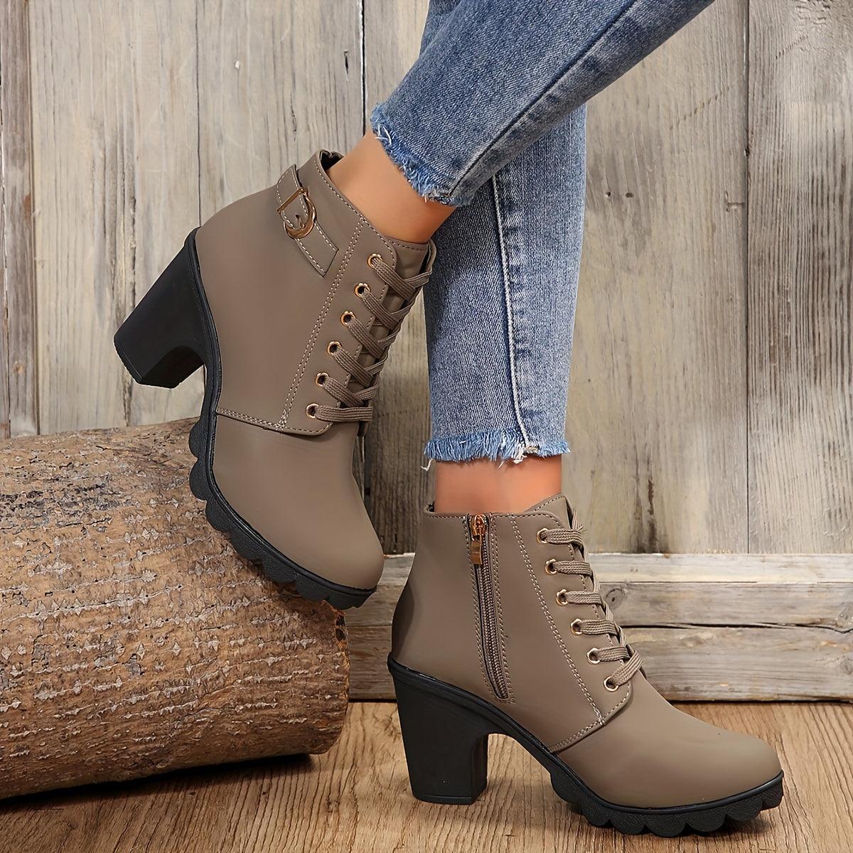 Remy | Vintage Style Lace-Up Boots for Women