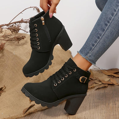 Remy | Vintage Style Lace-Up Boots for Women