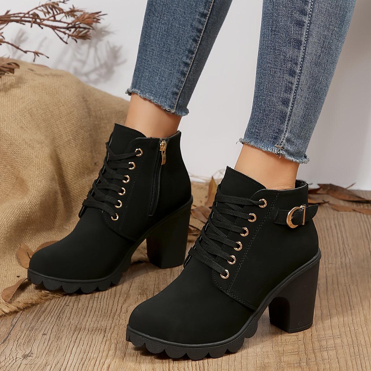 Remy | Vintage Style Lace-Up Boots for Women