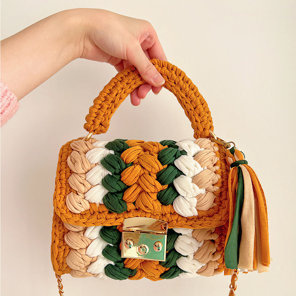 Colorful Rainbow - Crochet Handbag