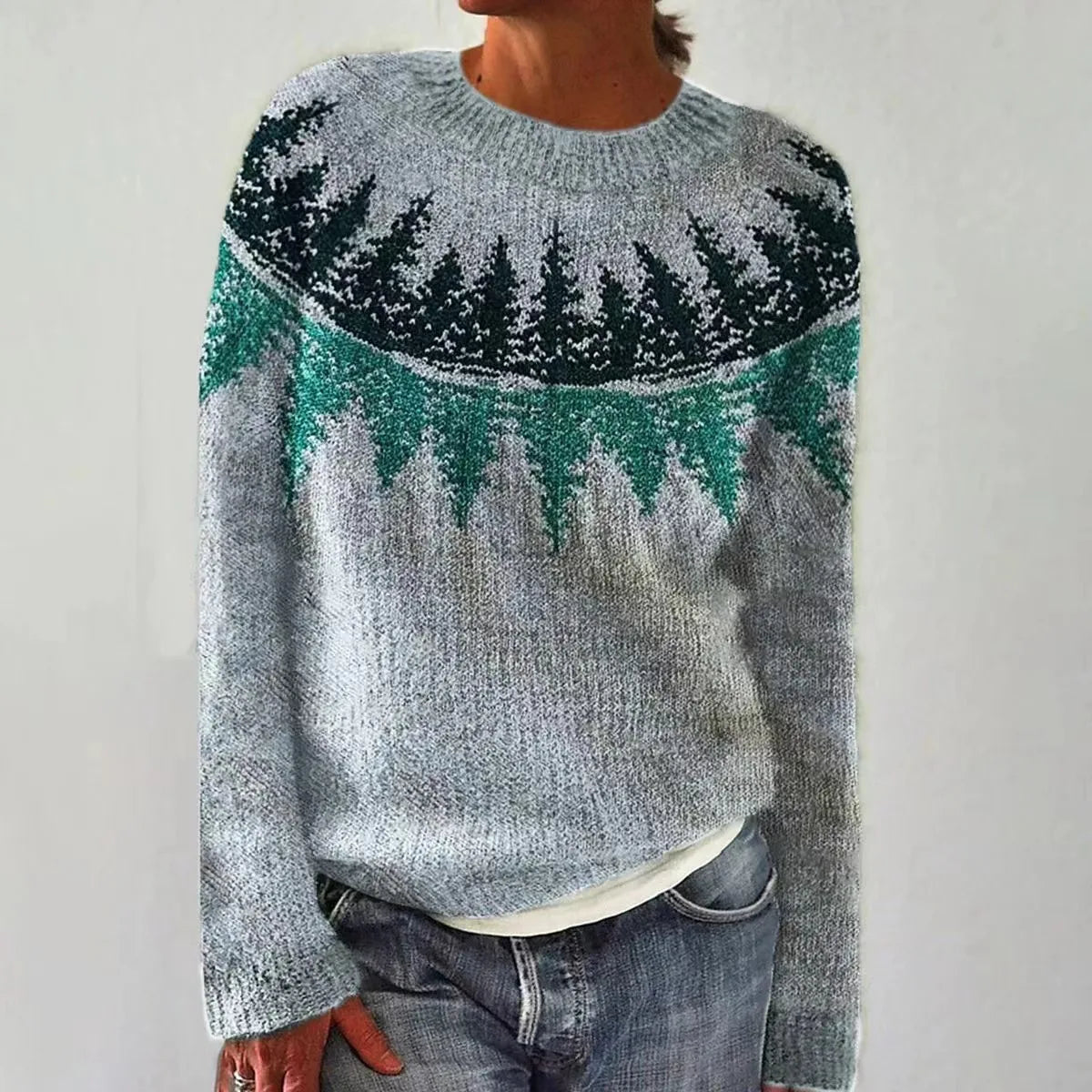 SILVIA™ Retro Knit Sweater – Loose Fit, Cozy Autumn Style