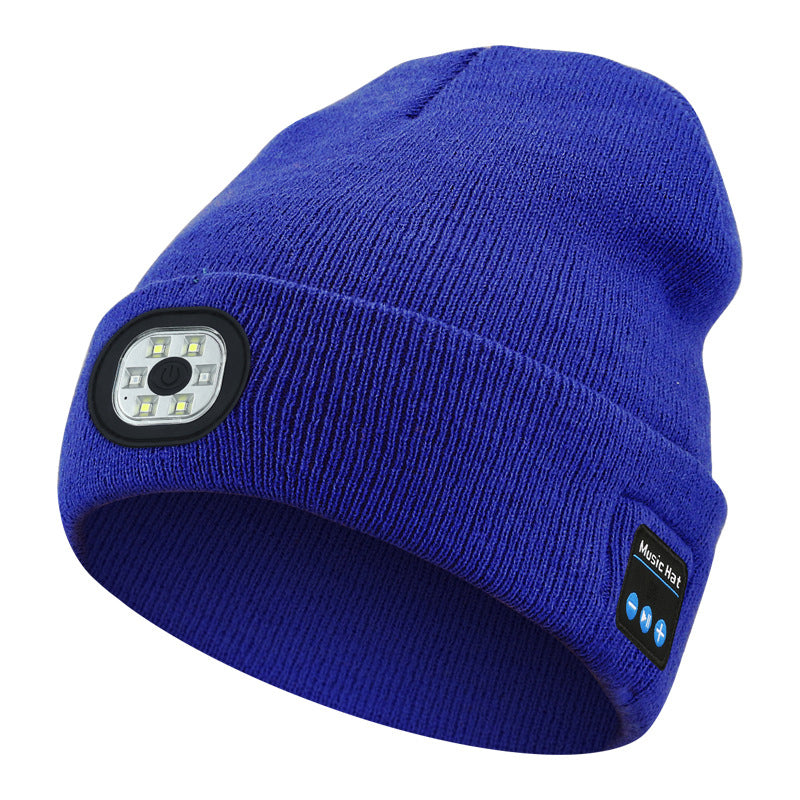 Bluetooth Beanie with Rechargeable LED Light and Speakers | Warmth, Music & Light in One