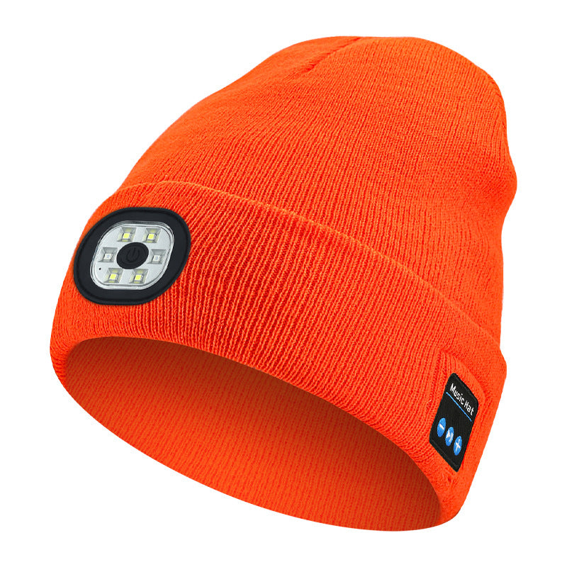 Bluetooth Beanie with Rechargeable LED Light and Speakers | Warmth, Music & Light in One