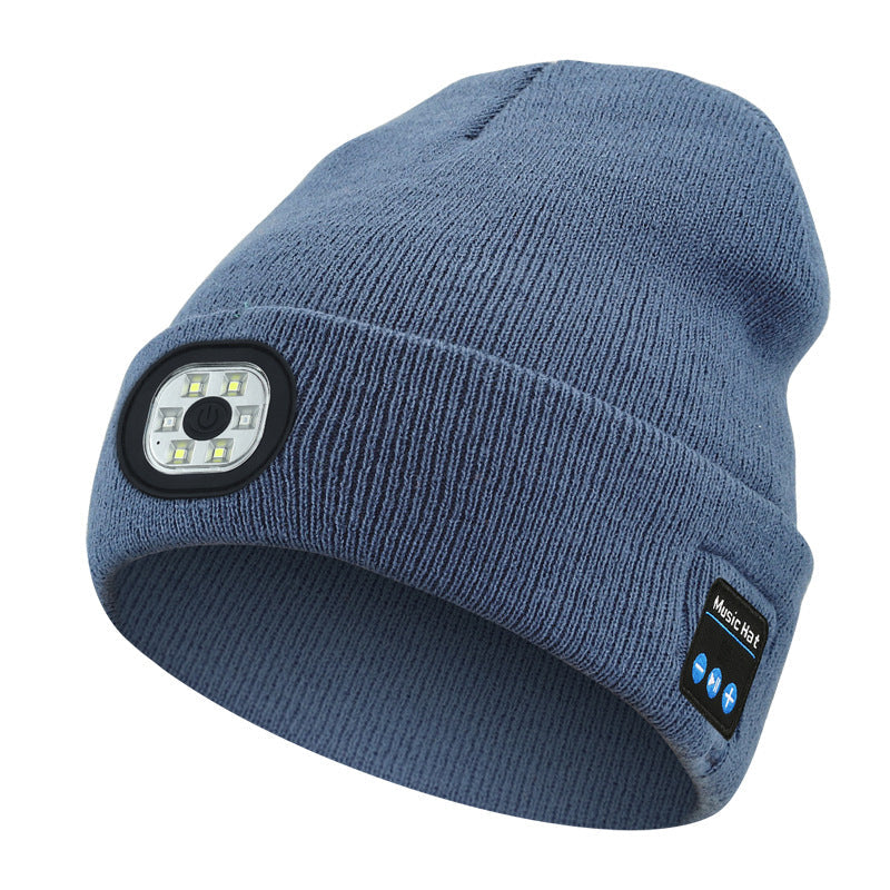 Bluetooth Beanie with Rechargeable LED Light and Speakers | Warmth, Music & Light in One