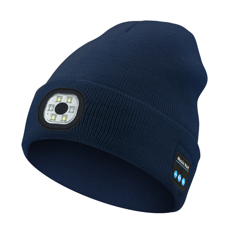 Bluetooth Beanie with Rechargeable LED Light and Speakers | Warmth, Music & Light in One