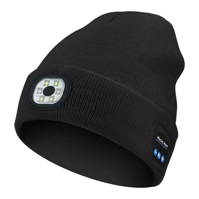 Bluetooth Beanie with Rechargeable LED Light and Speakers | Warmth, Music & Light in One