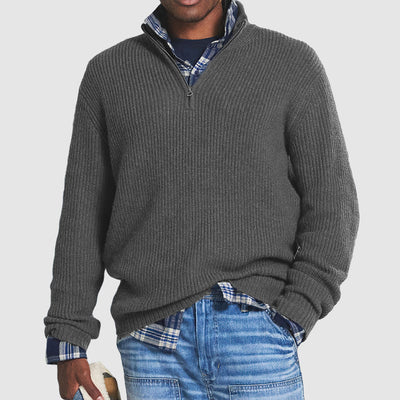 Gents™ | Half-Zip Knitted Sweater for Men