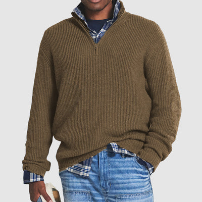 Gents™ | Half-Zip Knitted Sweater for Men