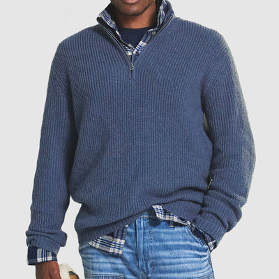 Gents™ | Half-Zip Knitted Sweater for Men