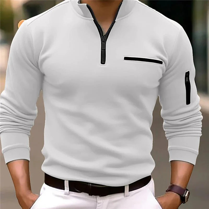 Luxe Quarter-Zip Pullover for Men | Versatile & Stylish Comfort