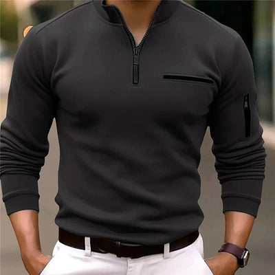 Luxe Quarter-Zip Pullover for Men | Versatile & Stylish Comfort