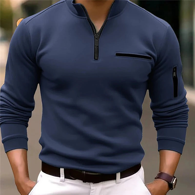 Luxe Quarter-Zip Pullover for Men | Versatile & Stylish Comfort