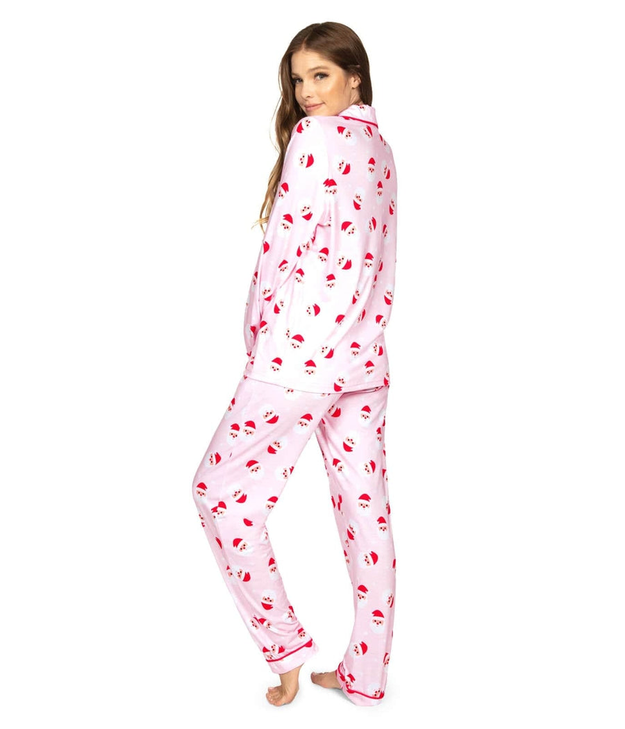 Women's Pink Santa Christmas Pajama Set | Cozy Festive Sleepwear