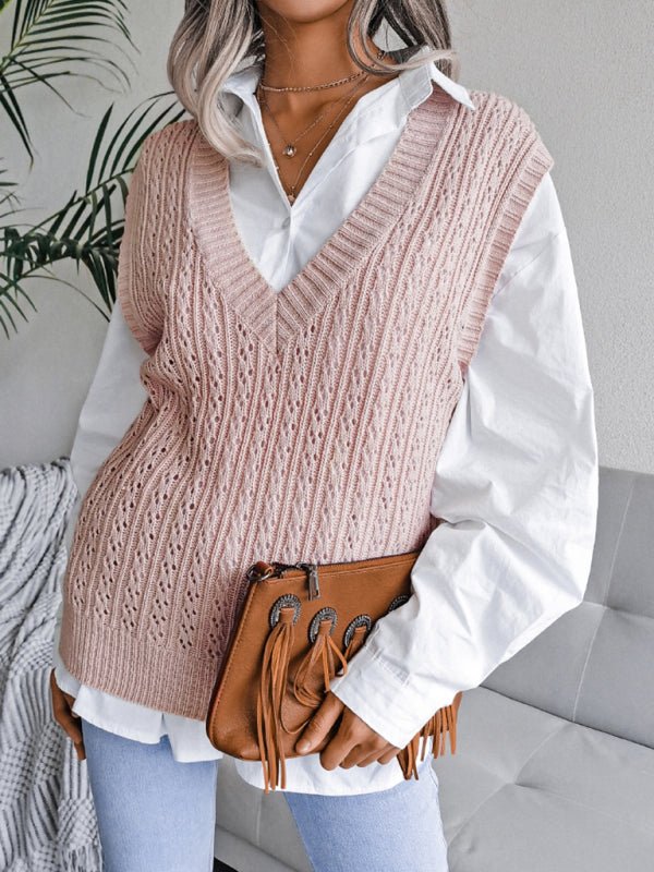 Amalia® | Effortless and Fashionable Sweater Vest – The Perfect Blend of Comfort and Style