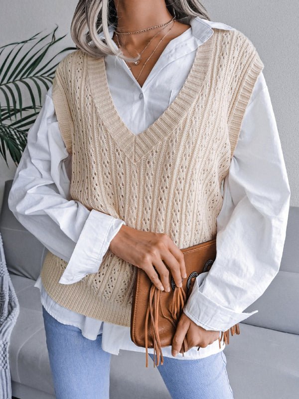 Amalia® | Effortless and Fashionable Sweater Vest – The Perfect Blend of Comfort and Style