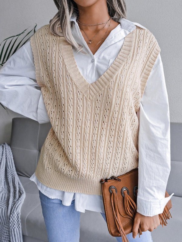 Amalia® | Effortless and Fashionable Sweater Vest – The Perfect Blend of Comfort and Style