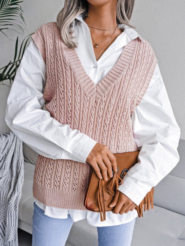 Amalia® | Effortless and Fashionable Sweater Vest – The Perfect Blend of Comfort and Style