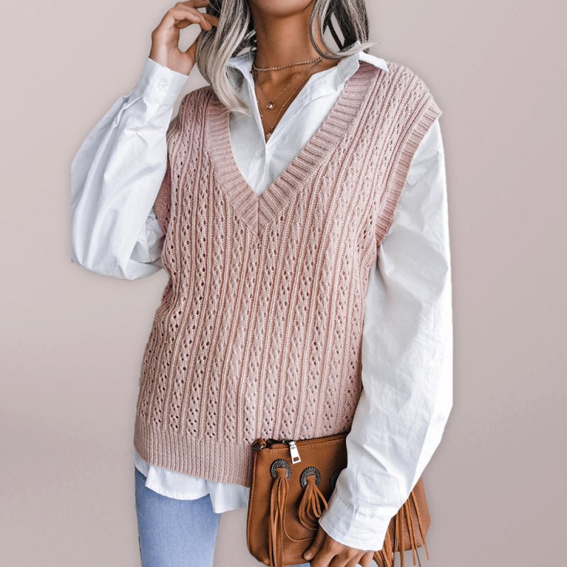 Amalia® | Effortless and Fashionable Sweater Vest – The Perfect Blend of Comfort and Style