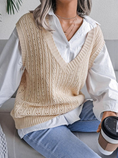 Amalia® | Effortless and Fashionable Sweater Vest – The Perfect Blend of Comfort and Style